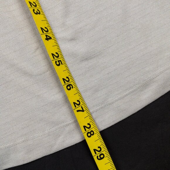 Lululemon Evolution Polo Men's Fits Small Light Gray Striped Stretch Shirt - Picture 10 of 12